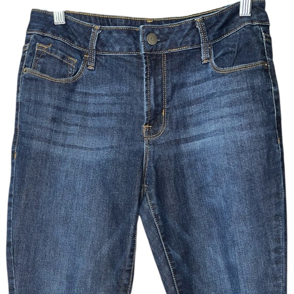 Old Navy‎ Rockstar Jeans 8 Short Mid Rise Skinny Stretch Dark Wash Denim Womens - Picture 4 of 8
